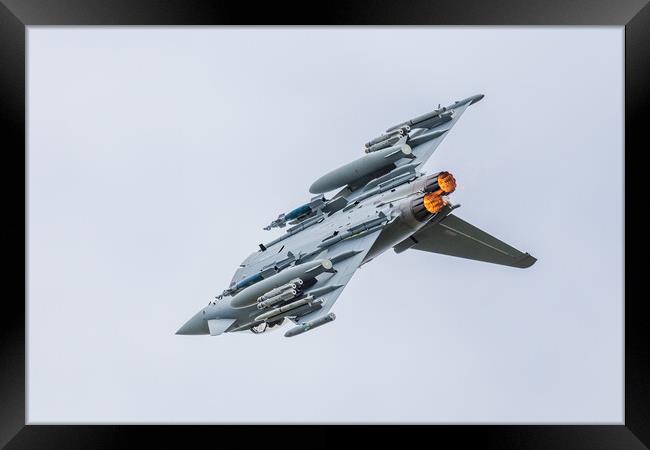 BAE Systems Typhoon loaded up with weapons Framed Print by Jason Wells