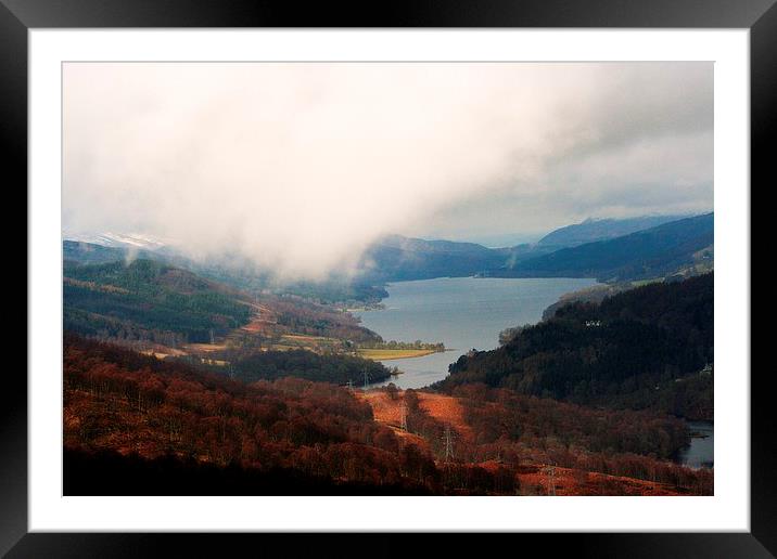 Loch Tummel in Autumn Framed Mounted Print by Peter Struthers