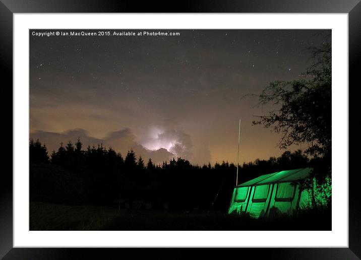 Night at Westernohe Scout Campsite, Germany Framed Mounted Print by Ian MacQueen