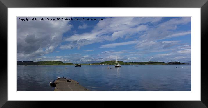 Calm Blue Oban Framed Mounted Print by Ian MacQueen