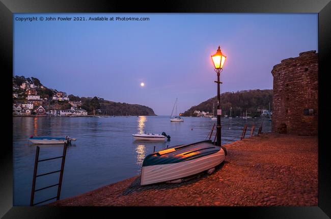  Bayards Cove, Dartmouth Framed Print by John Fowler