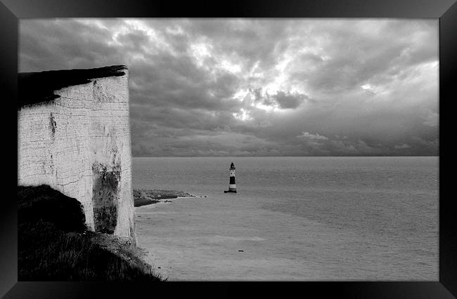  Lighthouse at Beachy Head Framed Print by Charlotte Moon
