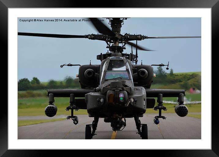 Apache nose on Framed Mounted Print by Alex Haines