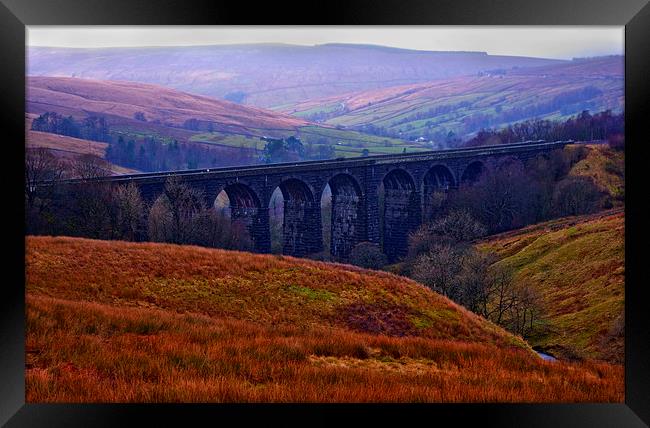 Denthead Viaduct. Yorkshire Dales Framed Print by Richard Pinder