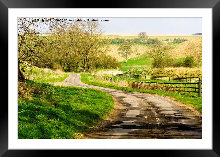  Thixendale Road Framed Mounted Print by Richard Pinder