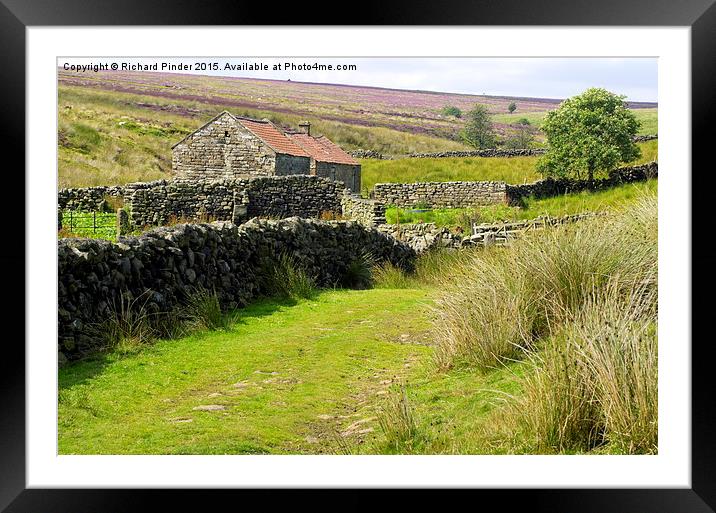  Shepherds Cottage and Barn Framed Mounted Print by Richard Pinder