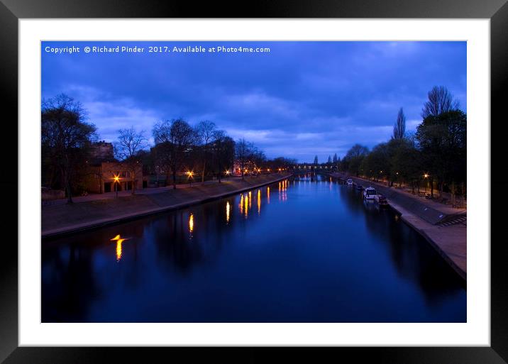 Daybreak over the River Ouse, York Framed Mounted Print by Richard Pinder