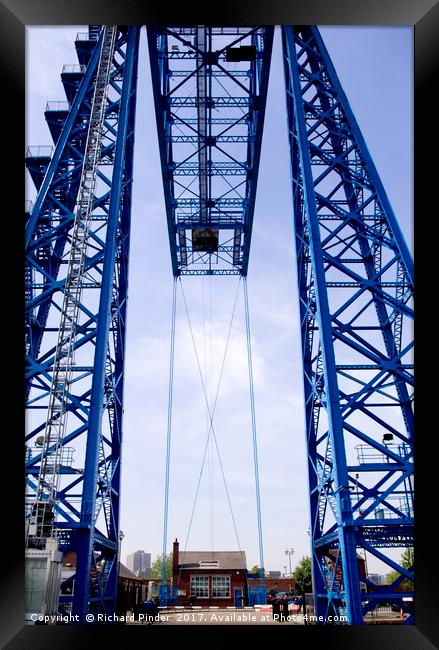 Tees Transporter Bridge Framed Print by Richard Pinder