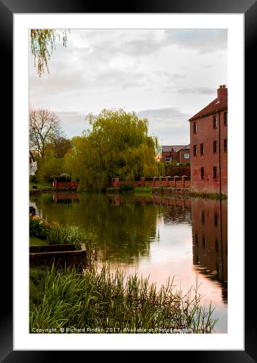 Pocklington Canal head Framed Mounted Print by Richard Pinder