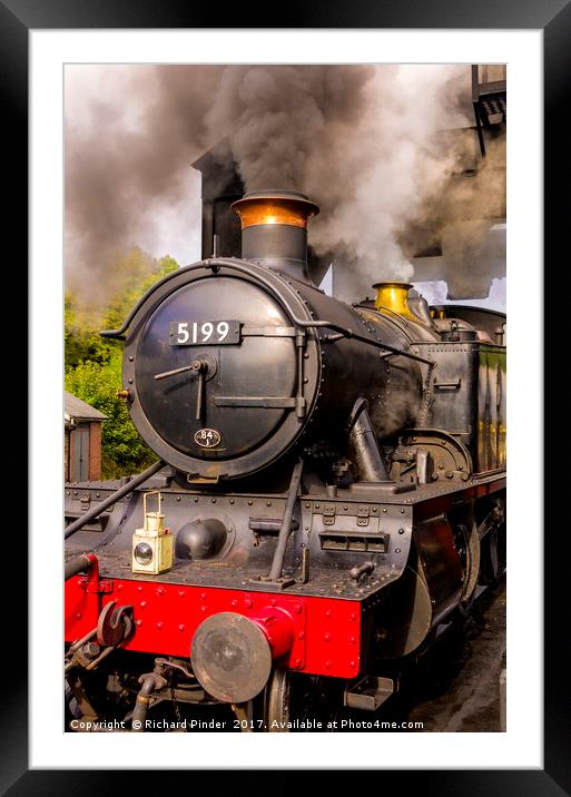 GWR Steam Engine 5199 Framed Mounted Print by Richard Pinder
