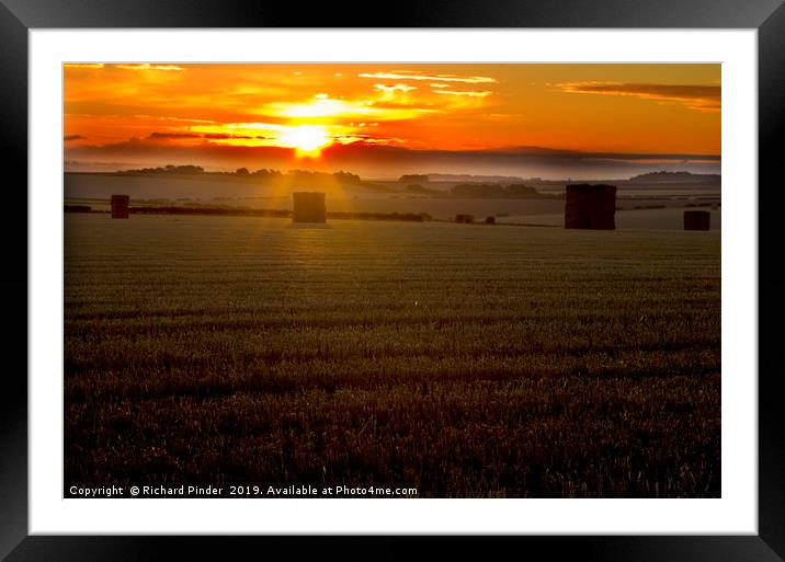 Early Morning Sunrise. Framed Mounted Print by Richard Pinder