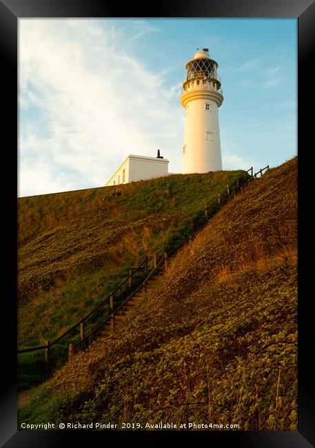 Flamborough Head Lighthouse,  Framed Print by Richard Pinder