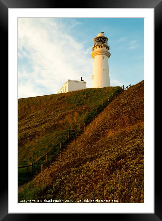Flamborough Head Lighthouse,  Framed Mounted Print by Richard Pinder