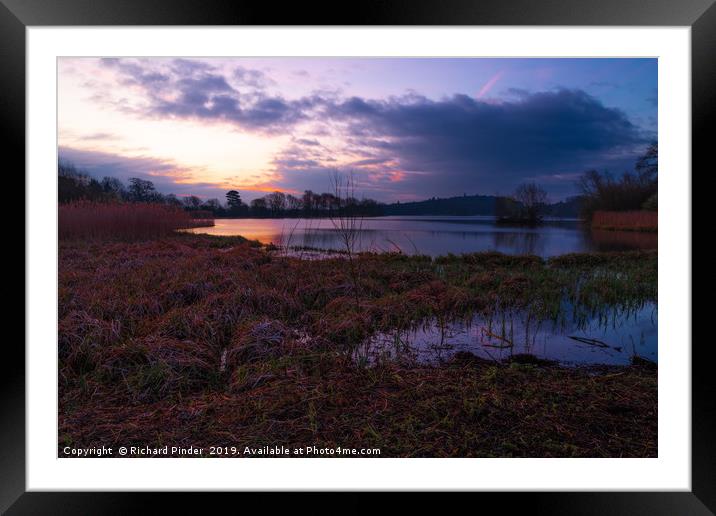 The Great Lake, Castle Howard Framed Mounted Print by Richard Pinder