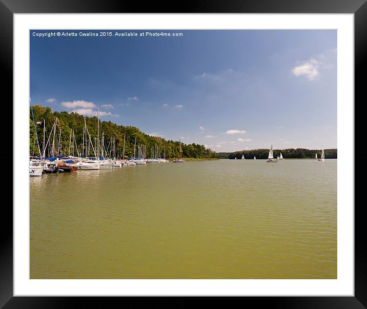 Masuria lake district Framed Mounted Print by Arletta Cwalina