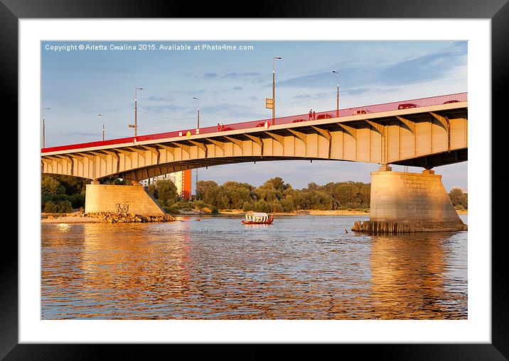 Slasko Dabrowski Bridge pillars Framed Mounted Print by Arletta Cwalina