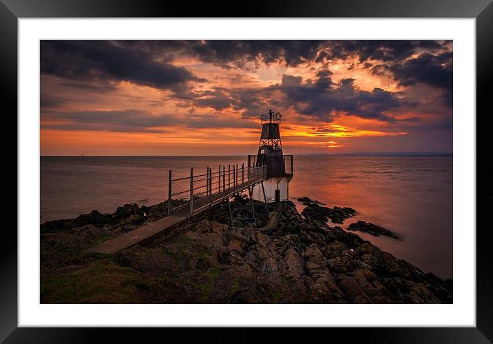  Portishead Lighthouse Framed Mounted Print by Dean Merry
