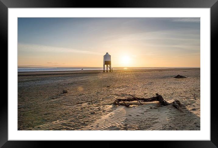   The legged Lighthouse, Burnham-on-sea Framed Mounted Print by Dean Merry
