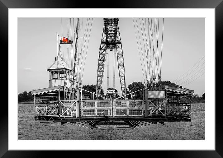   The Cage, Transporter Bridge, Newport Framed Mounted Print by Dean Merry