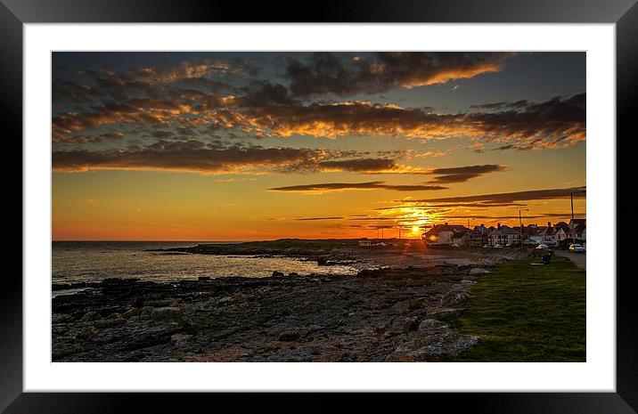  Porthcawl Sunset Framed Mounted Print by Dean Merry
