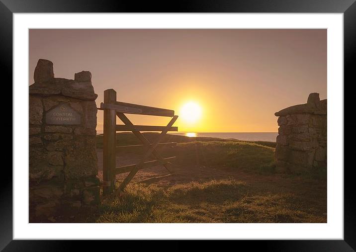 Through the broken gate Framed Mounted Print by Dean Merry