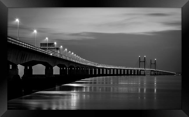   Second Severn Crossing  Framed Print by Dean Merry