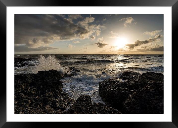  Making a splash Framed Mounted Print by Dean Merry