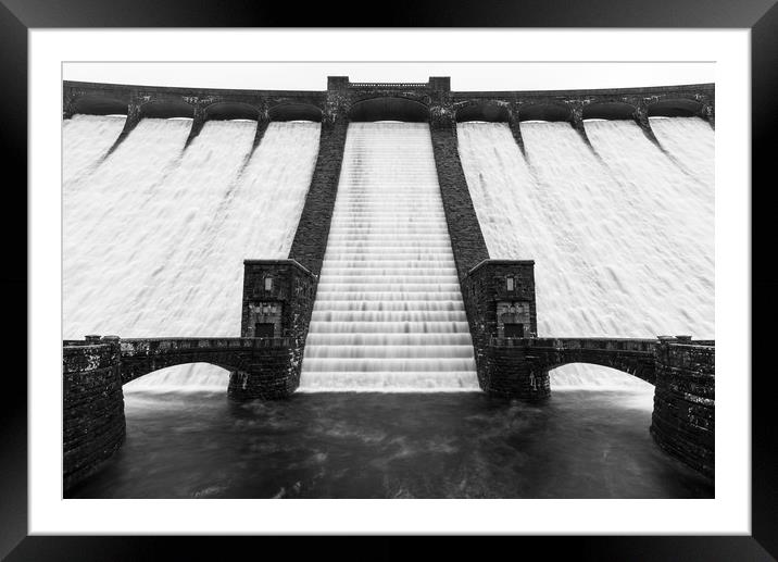 Claerwen Elan Valley Dam Framed Mounted Print by Dean Merry