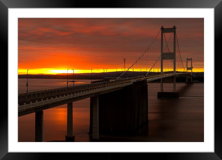 Sunset at the crossing Framed Mounted Print by Dean Merry