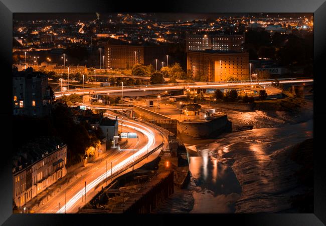 Bristol from the Clifton suspension bridge Framed Print by Dean Merry