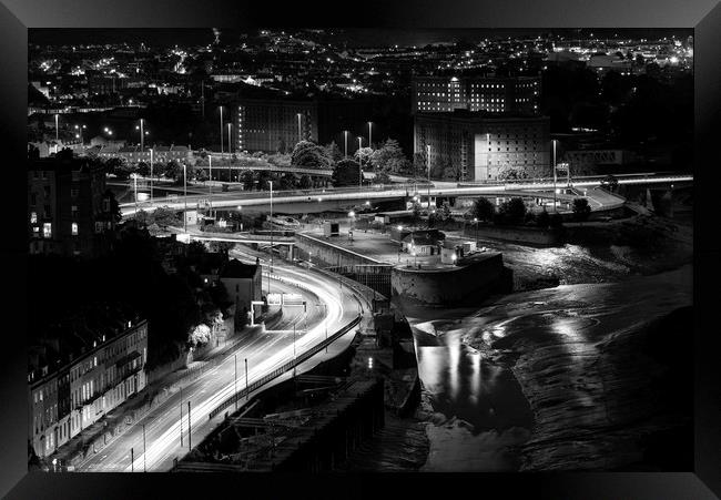 Bristol from the Clifton suspension bridge Framed Print by Dean Merry