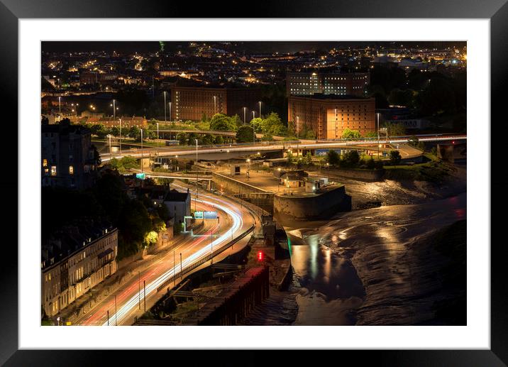 Bristol from the Clifton suspension bridge Framed Mounted Print by Dean Merry