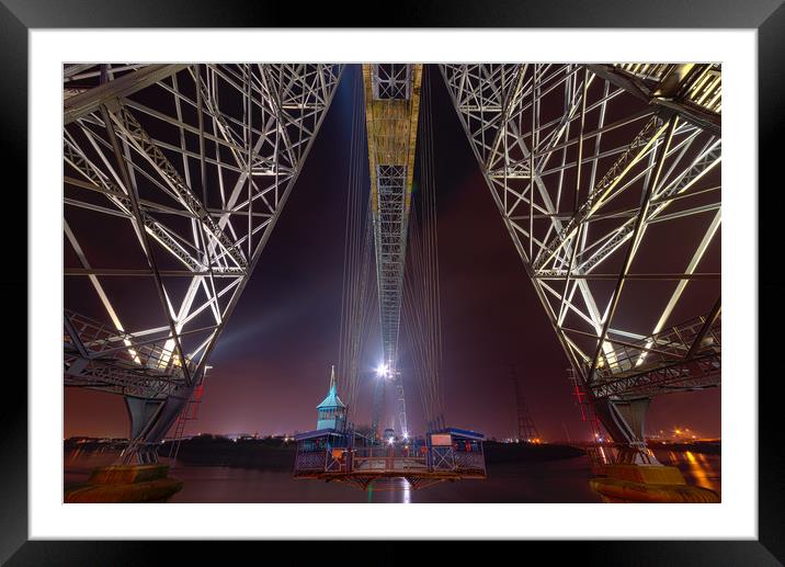 Newport Transporter Bridge cage Framed Mounted Print by Dean Merry