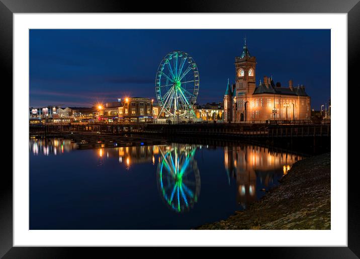 Pierhead Building from across the bay, Cardiff Framed Mounted Print by Dean Merry