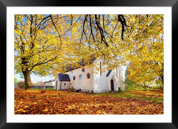 Church of St Michael and all Angels, Beddau Framed Mounted Print by Dean Merry