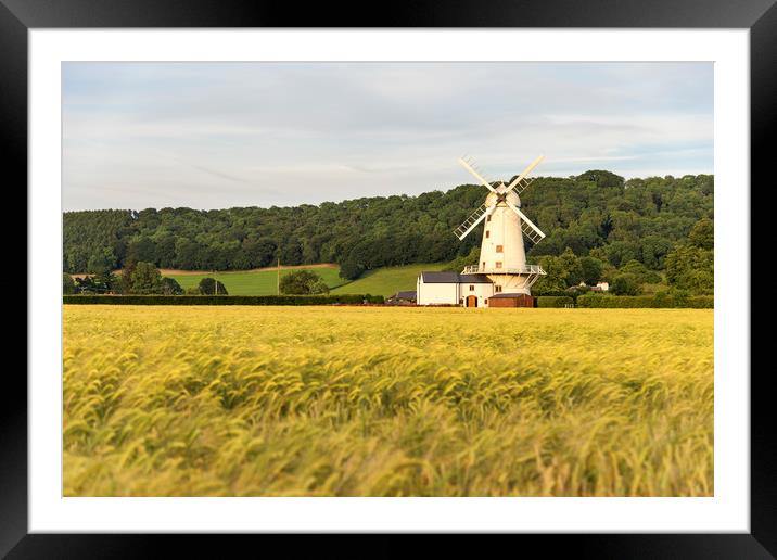 Llancayo windmill Framed Mounted Print by Dean Merry
