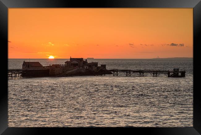 Birnbeck Pier Framed Print by Dean Merry