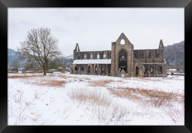 Tintern Abbey is the snow Framed Print by Dean Merry