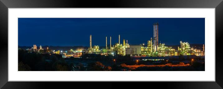 Barry industry lit by Dow Silicones UK  Framed Mounted Print by Dean Merry