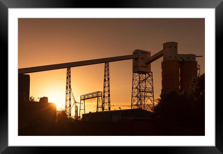 Hanson Cement, Avonmouth Framed Mounted Print by Dean Merry