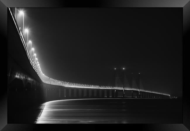 Second Severn Crossing  Framed Print by Dean Merry