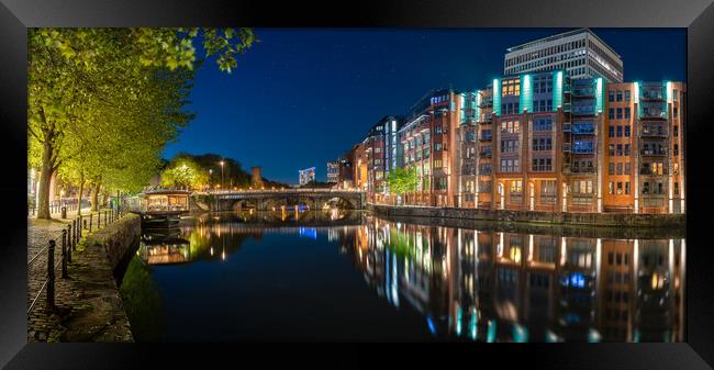 Bristol City Glassboat and Bridge Framed Print by Dean Merry