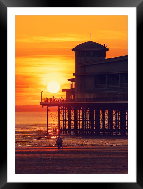 Weston-super-mare Grand pier  Framed Mounted Print by Dean Merry