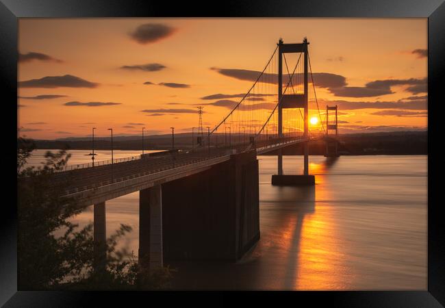 First Severn Crossing Framed Print by Dean Merry