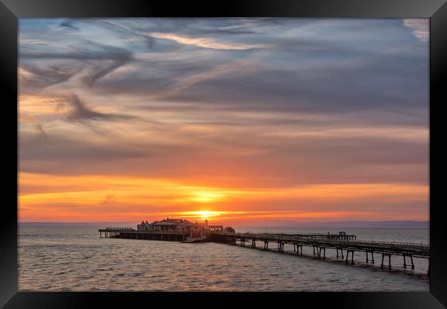 Birnbeck Pier Framed Print by Dean Merry