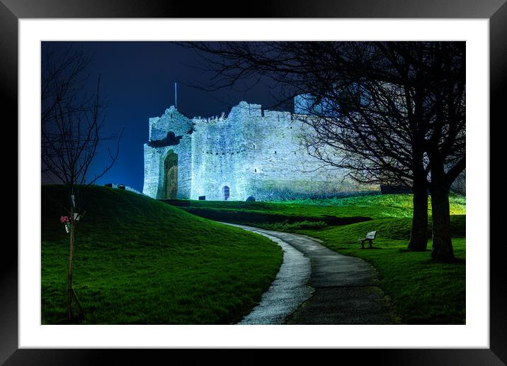 Oystermouth Castle Framed Mounted Print by Dean Merry