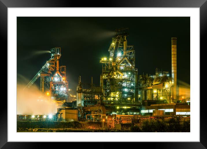 Port Talbot steel works Framed Mounted Print by Dean Merry