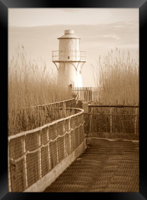 East Usk Lighthouse Framed Print by Dean Merry