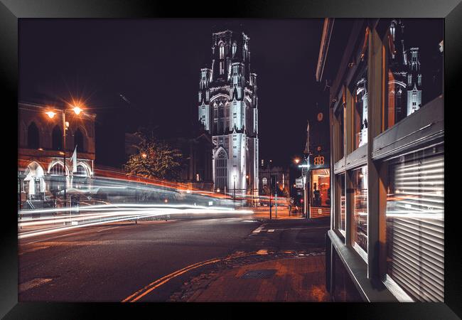 Road to Wills Memorial Building Tower Framed Print by Dean Merry