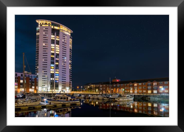 The Tower, Meridian Quay Framed Mounted Print by Dean Merry